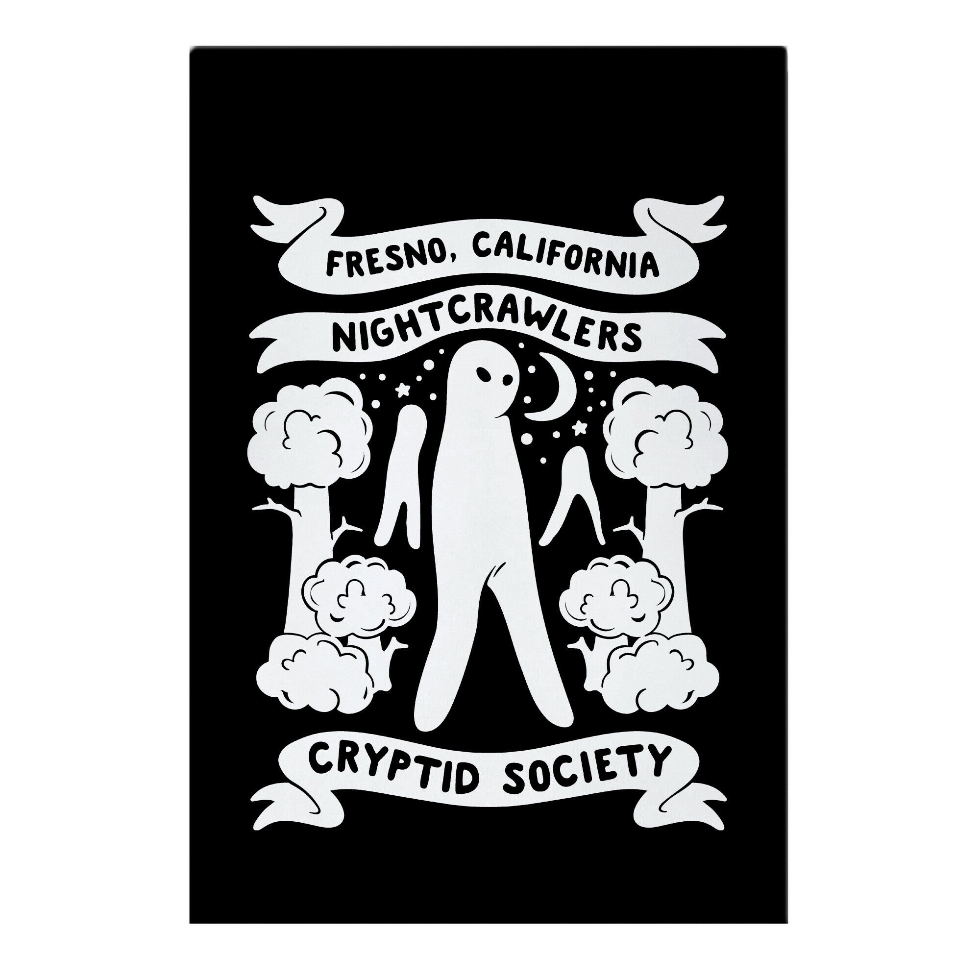 Fresno Nightcrawlers Cryptid Society Garden Flag